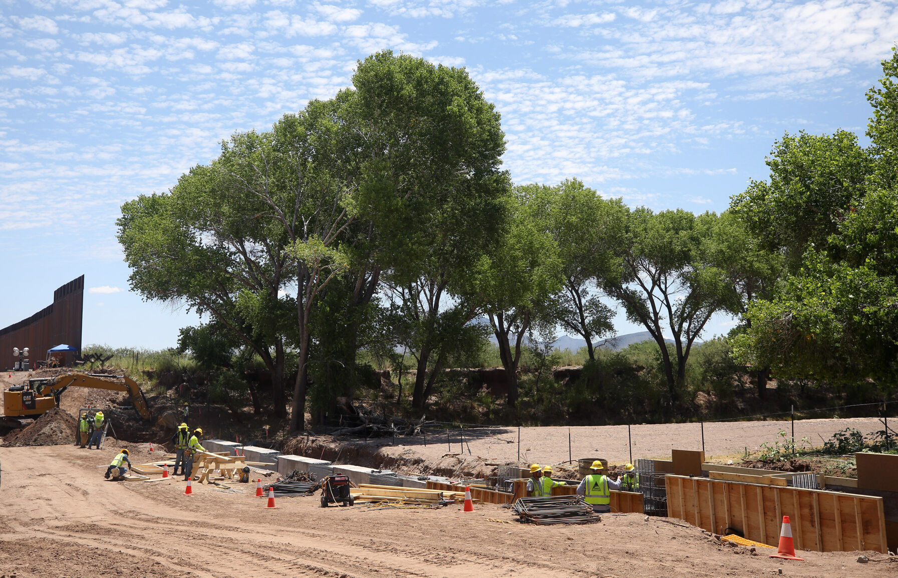 U.S./Mexico border in the San Pedro River National Conservation Area